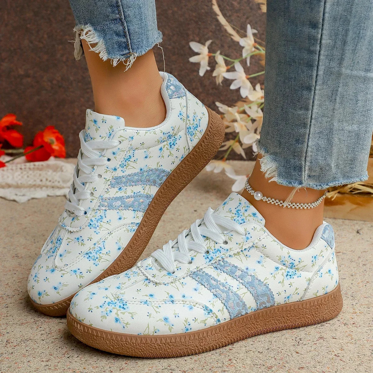 Evie | Chaussures légères et respirantes à motif floral