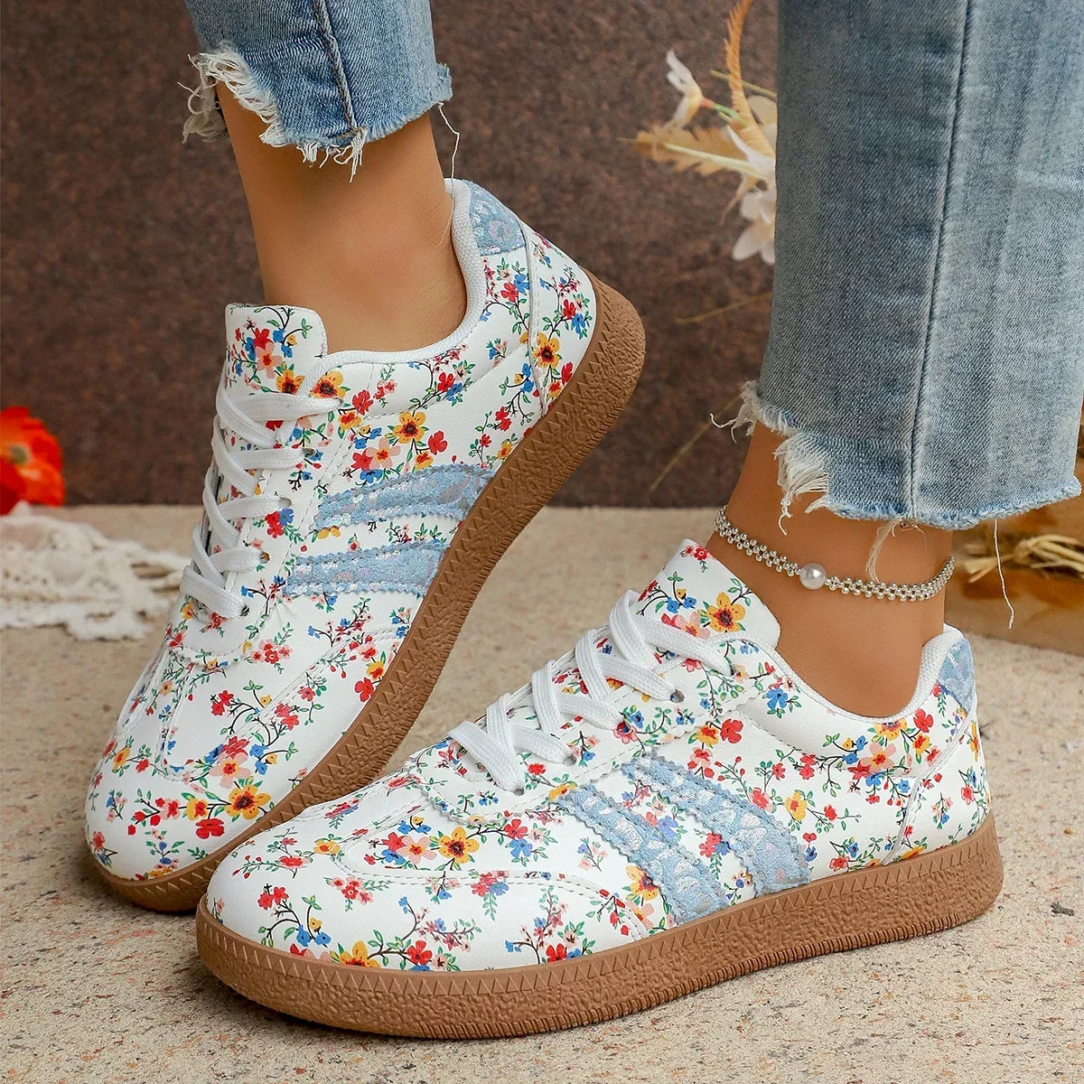 Evie | Chaussures légères et respirantes à motif floral