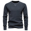 Pull en tricot pour hommes avec col rond et manches raglan | Valcor Zurich