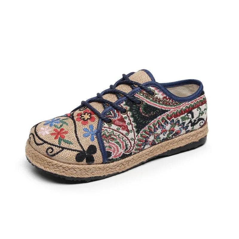 Lily | Chaussures en toile tissée à lacets