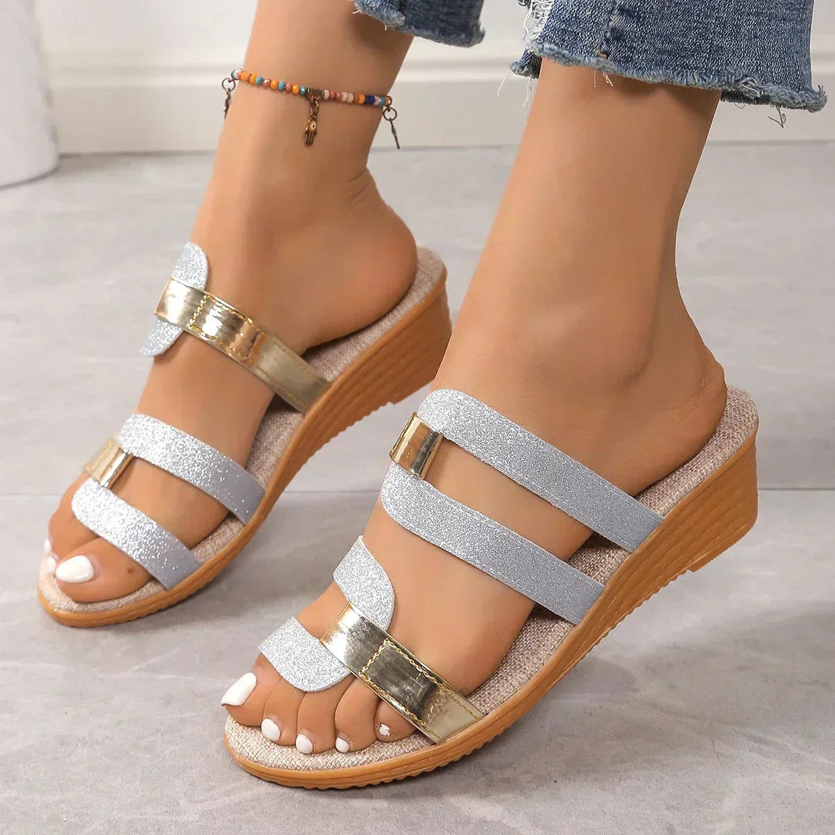 Lerrie | Sandales à brides tressées