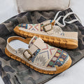 Hannah | Mules à enfiler à motif boho