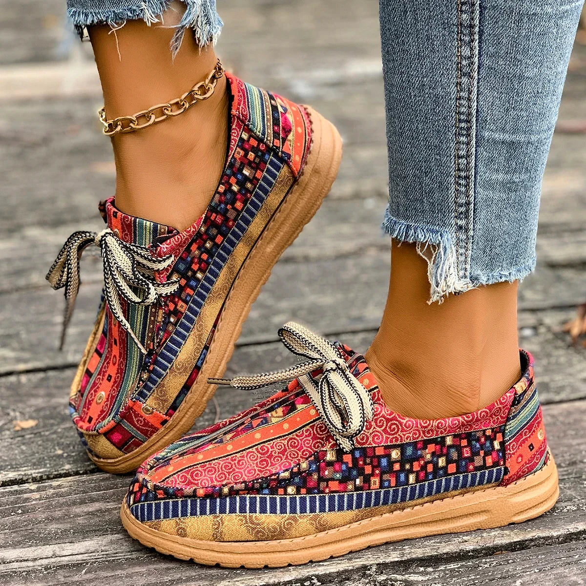 Olivia | Baskets Orthopédiques à Motifs