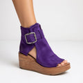 Sarah™ — Bottines à talon compensé et bout ouvert à la mode