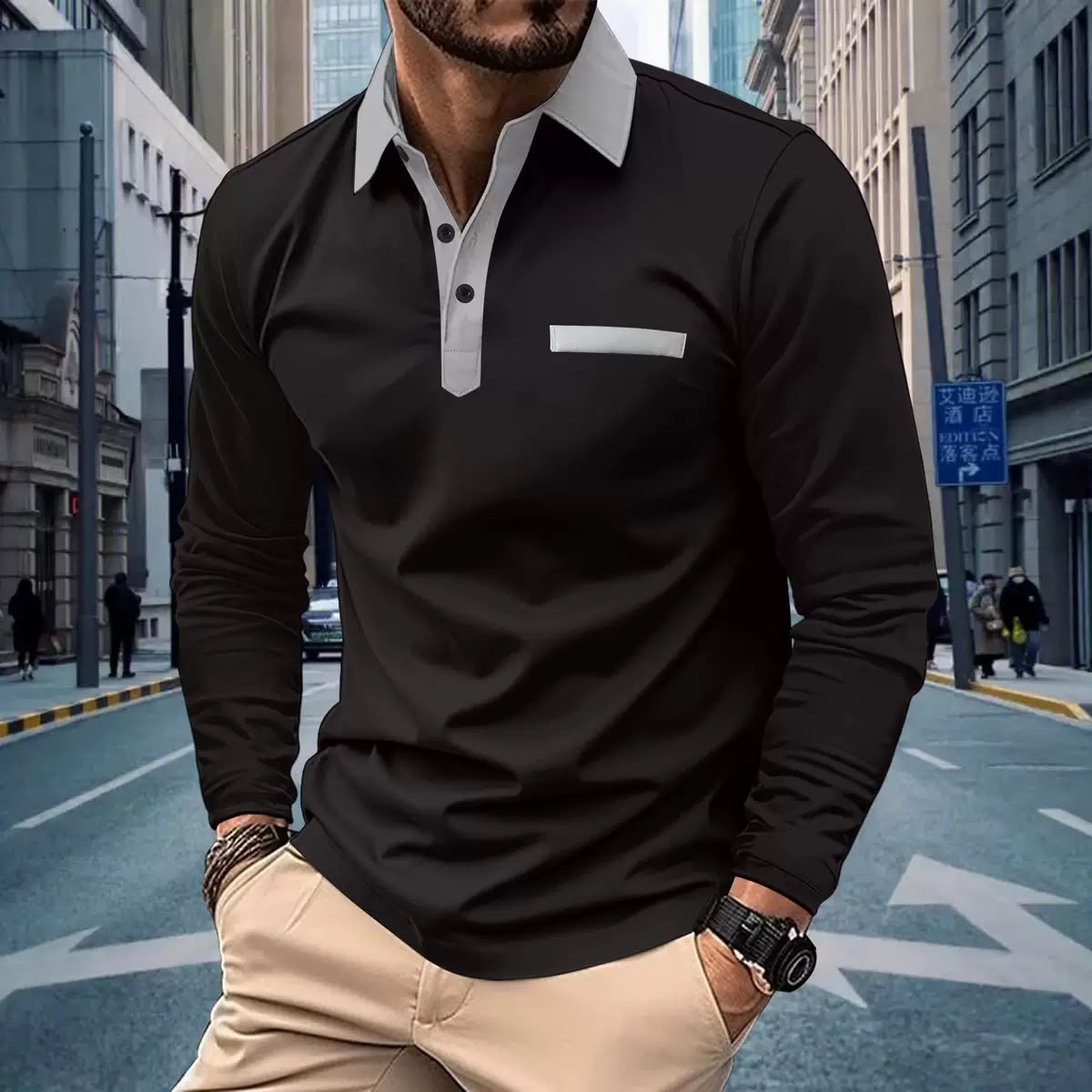 Weston | Polo avec col contrasté