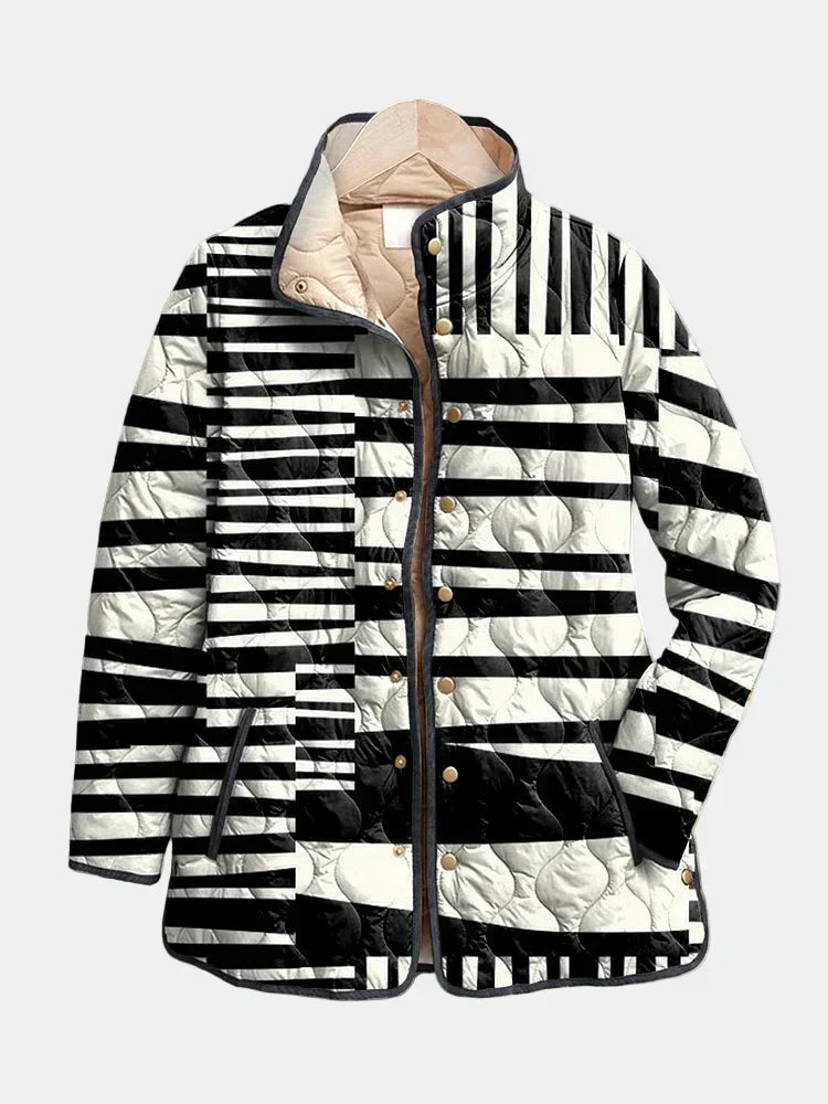 AVELOIRE | Veste matelassée à rayures graphiques Véronique