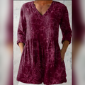Florenz | Chemise longue avec décolleté en V