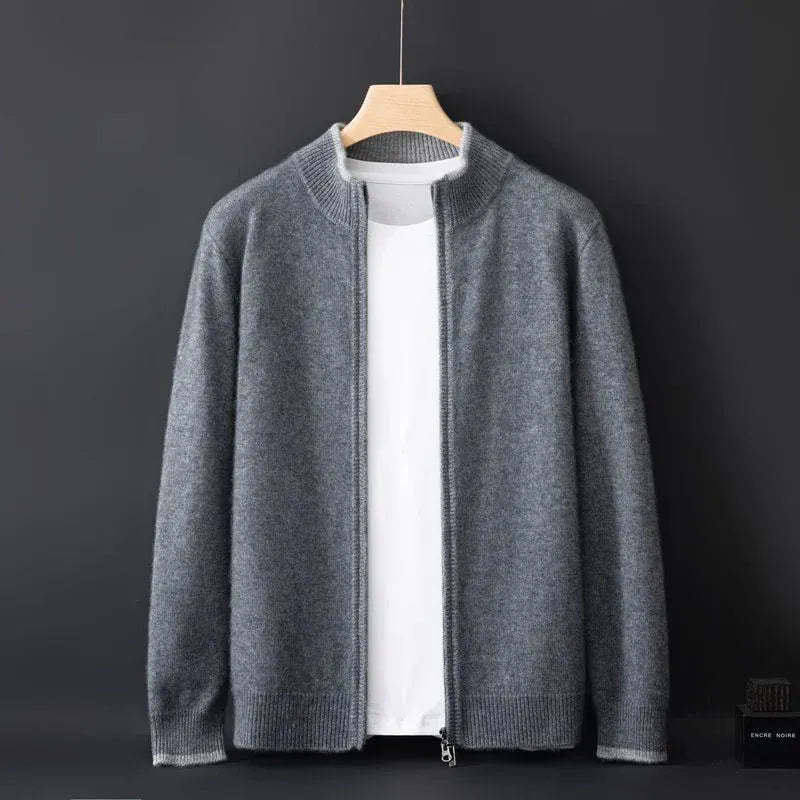 Veste zippée en cachemire DONACCI