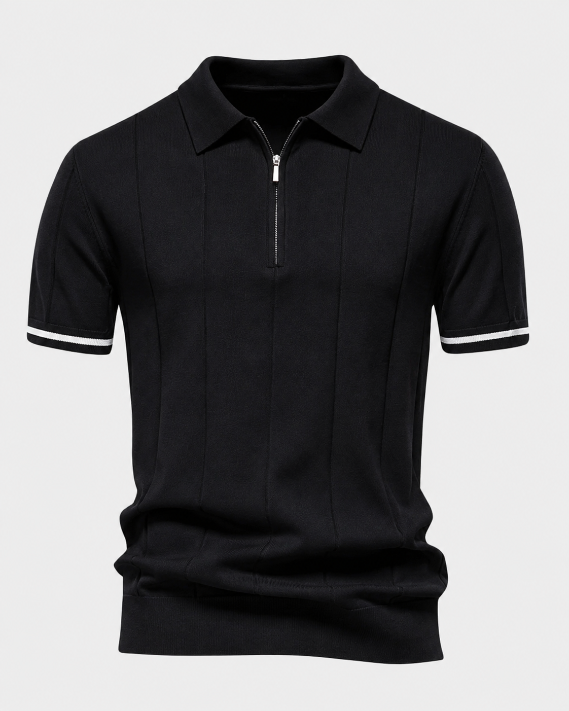 Clark | Polo-Shirt à Zip Strick