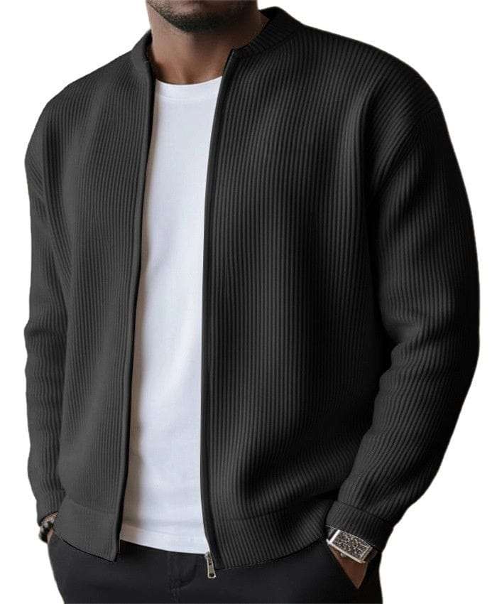 Cardigan zippé côtelé DONACCI