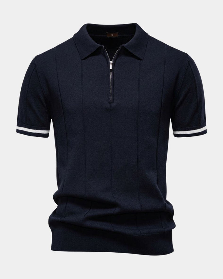 Clark | Polo en maille zippé