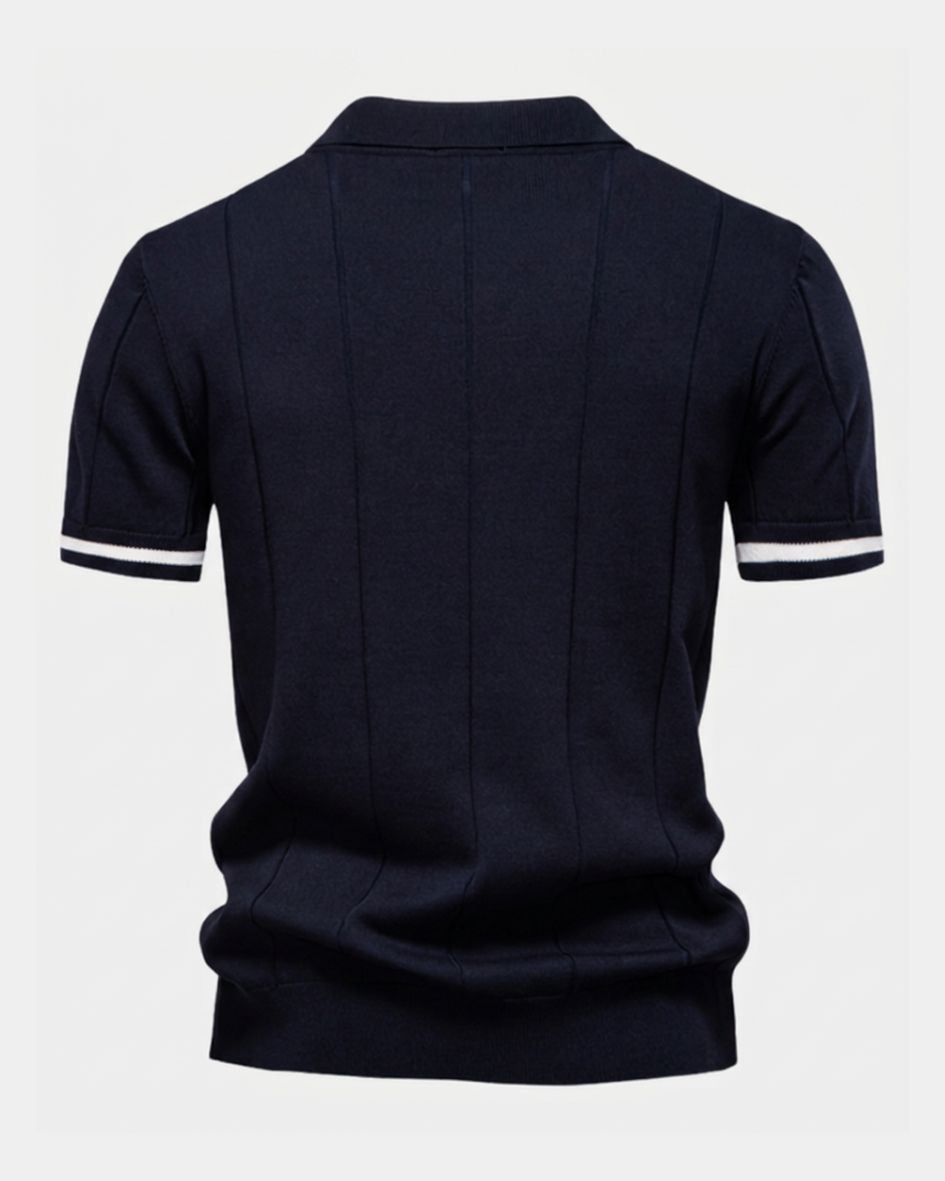 Clark | Polo-Shirt à Zip Strick