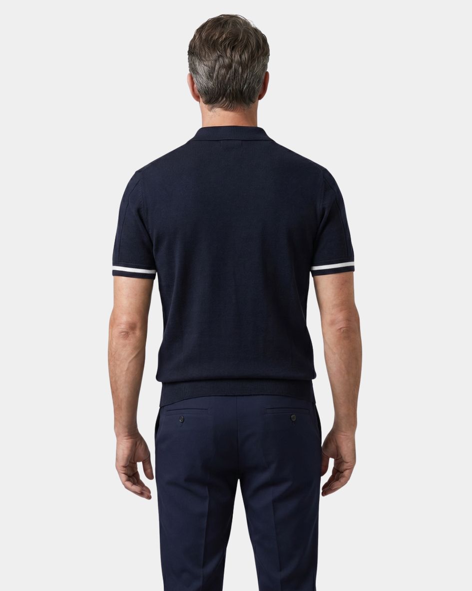 Clark | Polo-Shirt à Zip Strick