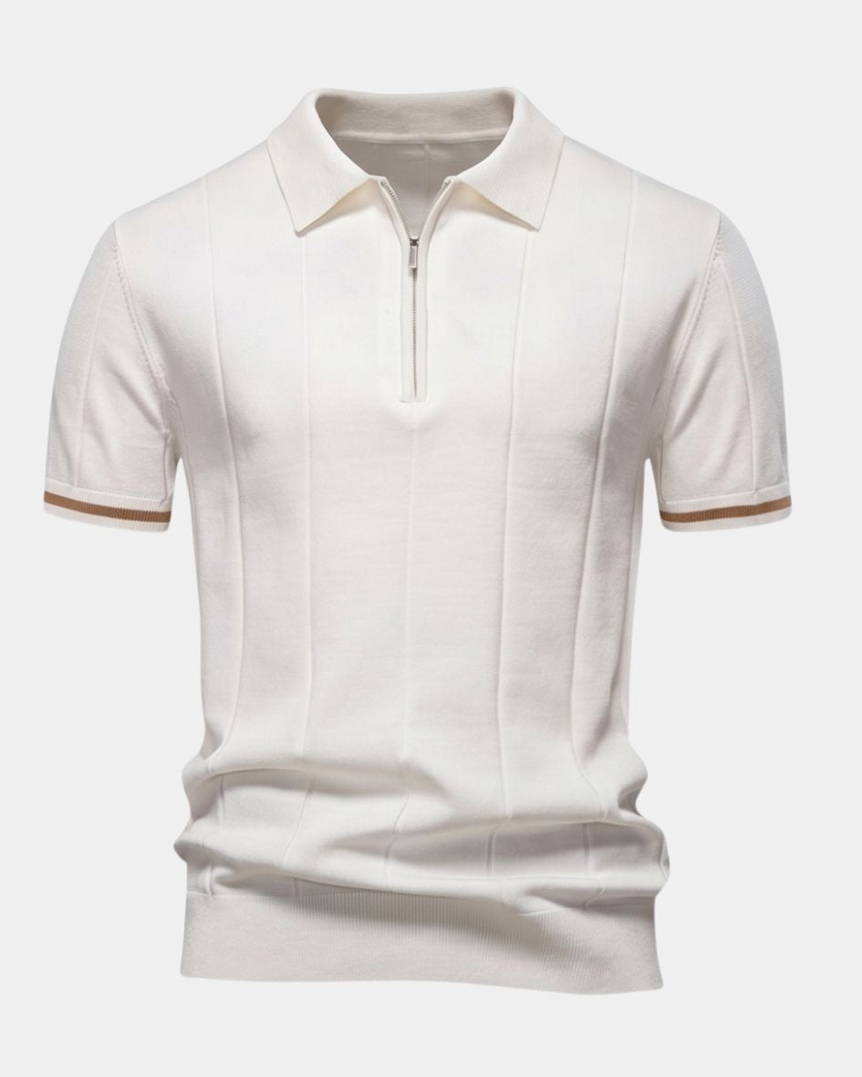 Clark | Polo-Shirt à Zip Strick