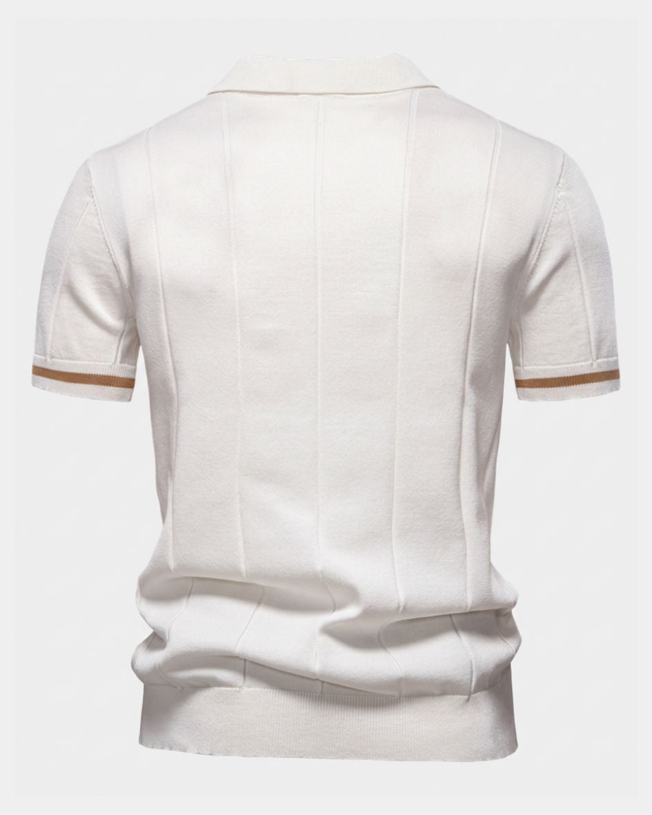 Clark | Polo-Shirt à Zip Strick