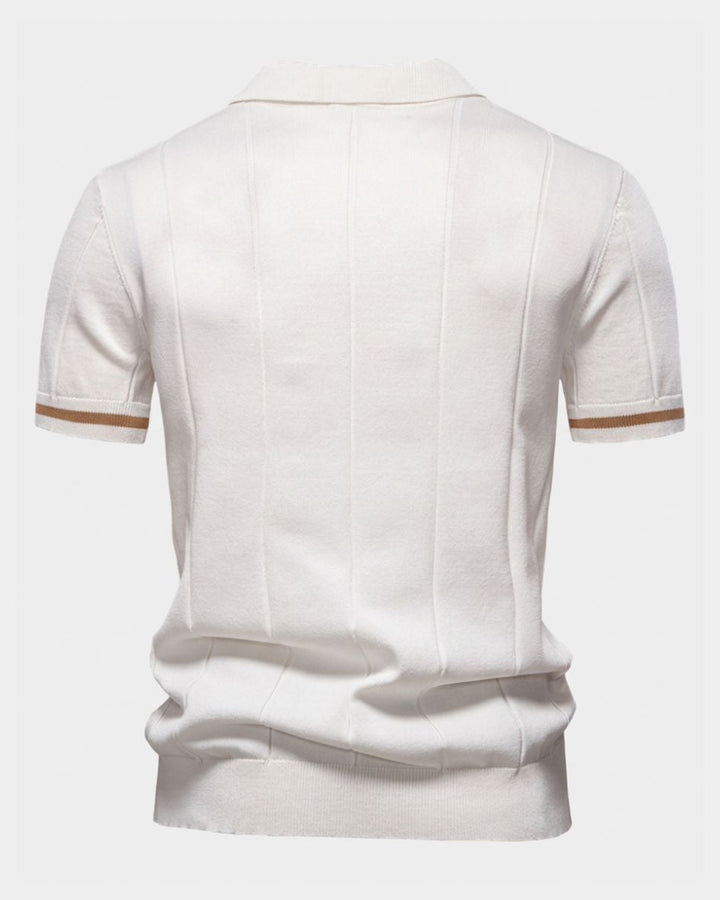 Clark | Polo en maille zippé