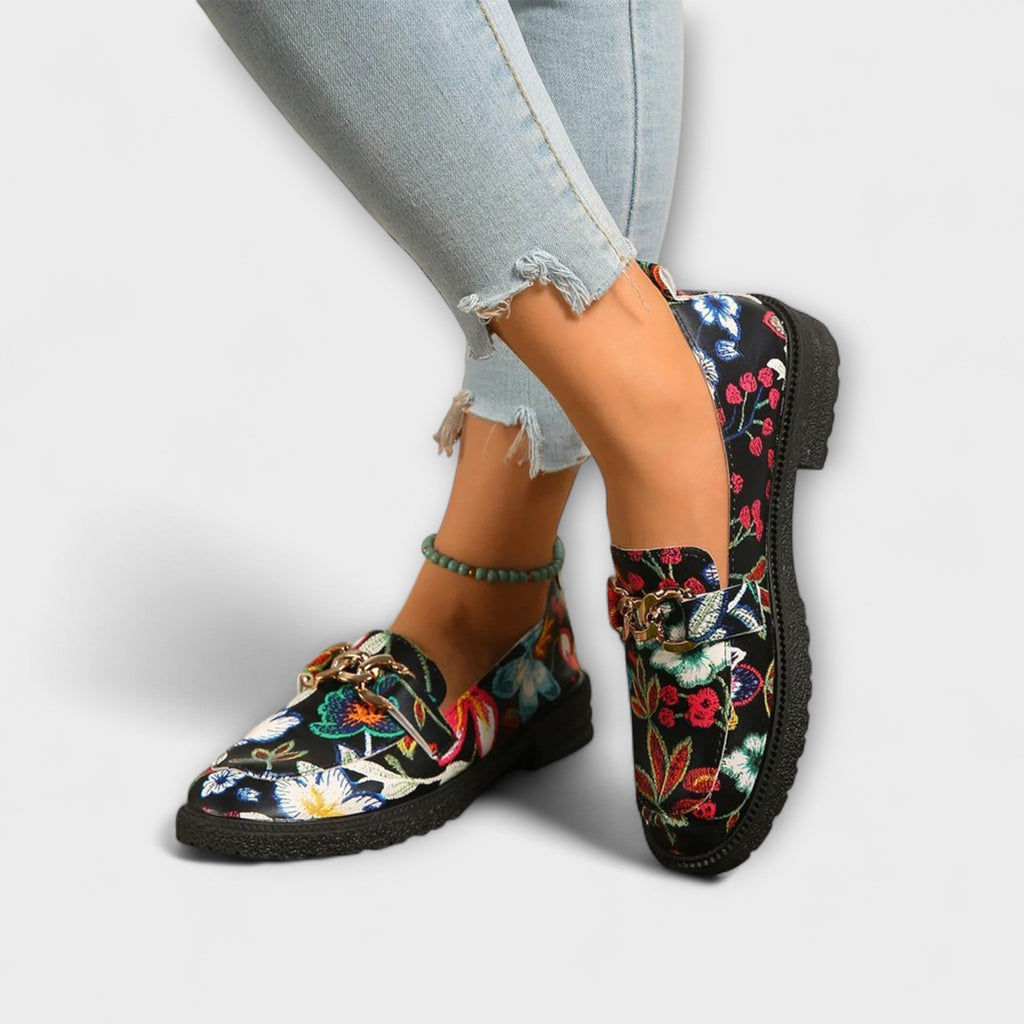 Camille - Pantoufles Multicolores Audacieuses