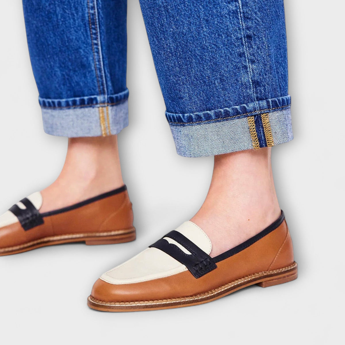 Amelie - Mocassin Brun Classique
