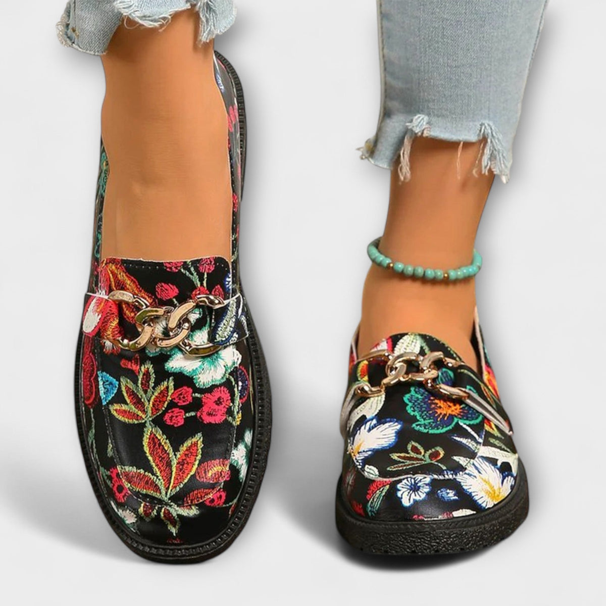 Camille - Pantoufles Multicolores Audacieuses