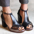 Dagny™ - Talons Patchwork à Talon Bloc