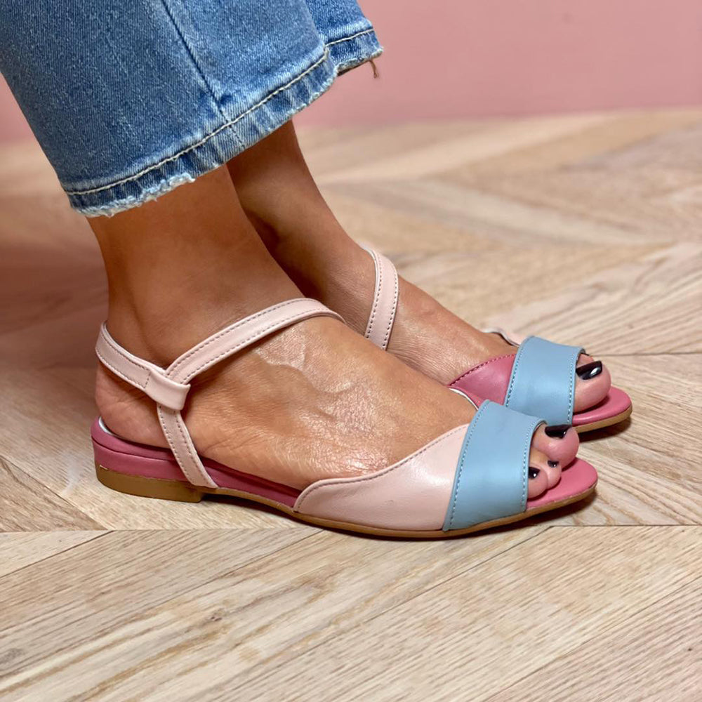Johanna™ - Sandales roses asymétriques
