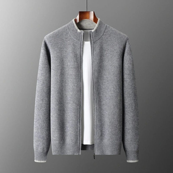 Veste zippée en cachemire DONACCI
