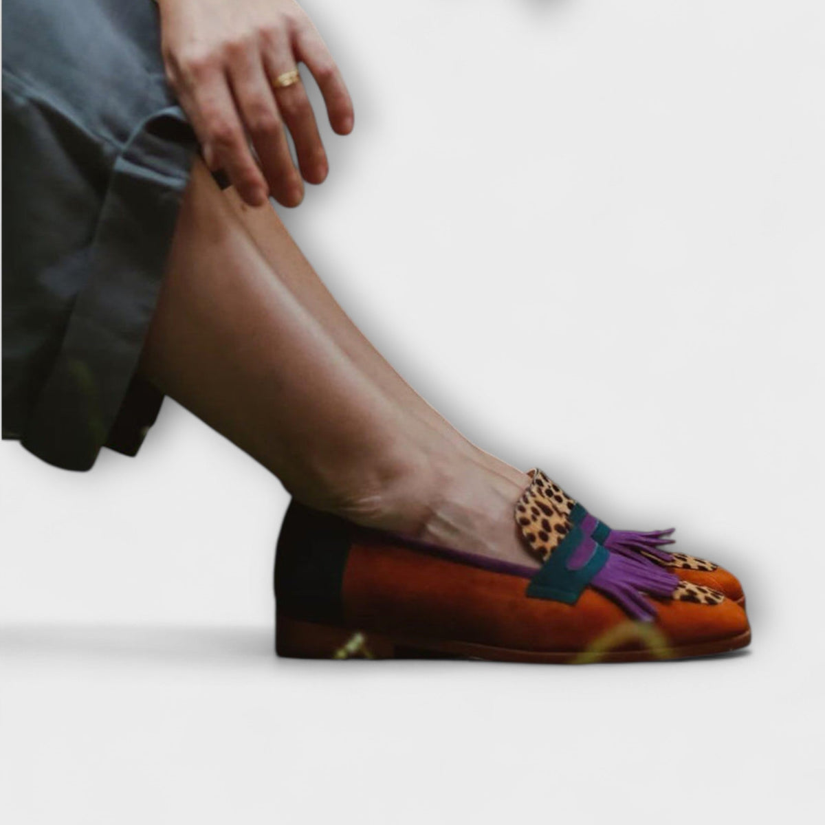 Romy - Mocassins Bruns Poli