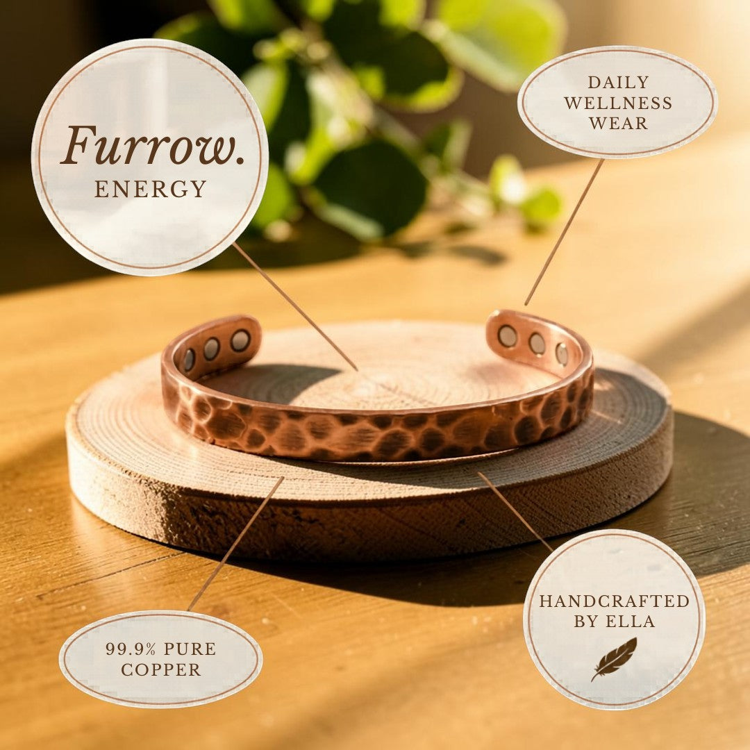 Bracelet en cuivre Furrow – Aveloire Paris