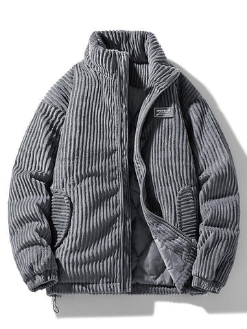 Dame Cord Puffer Jakke