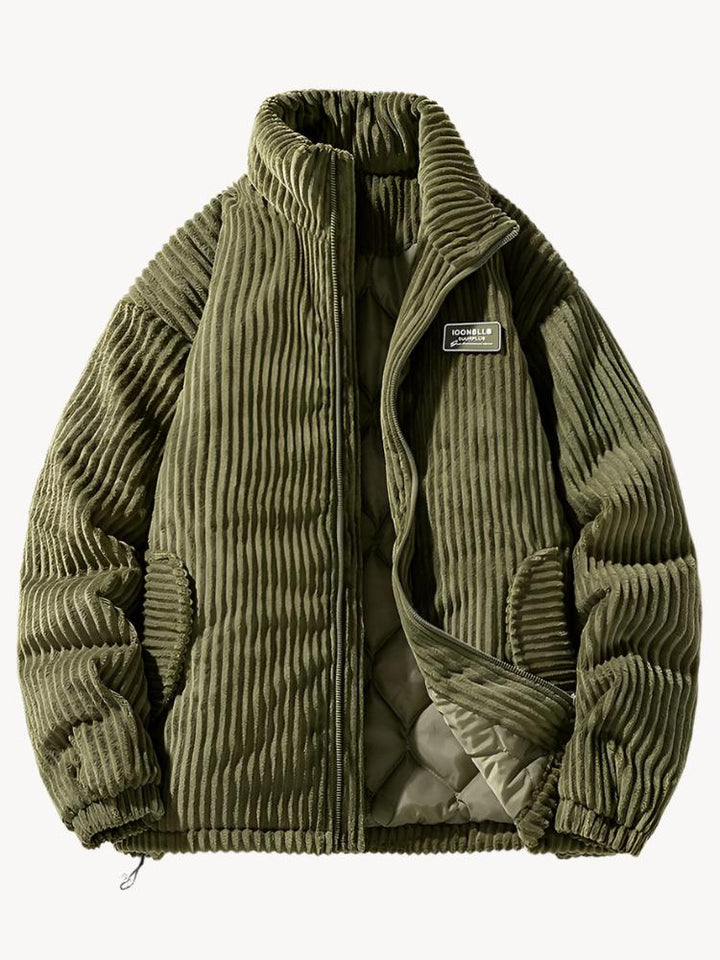 Dame Cord Puffer Jakke