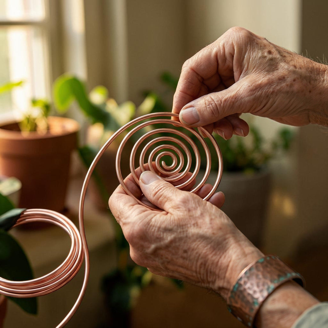 Bracelet en cuivre à spirale – Aveloire Paris