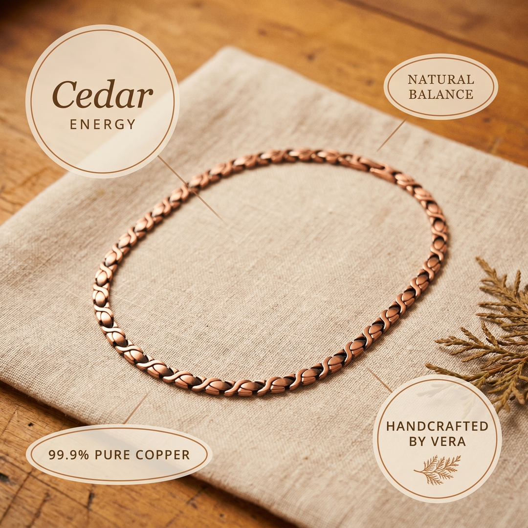 Collier en cuivre de cèdre – Aveloire Paris