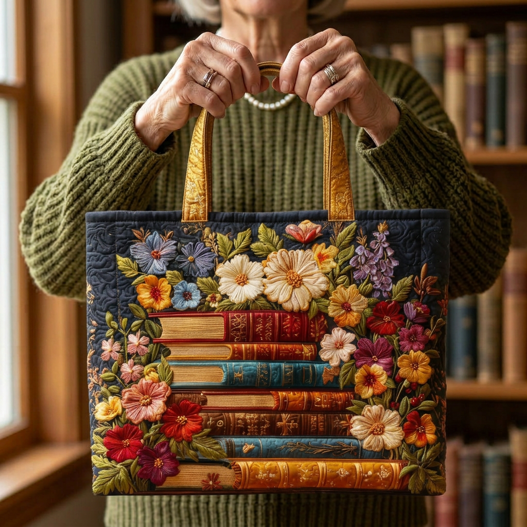 Sac fait main avec motif floral
