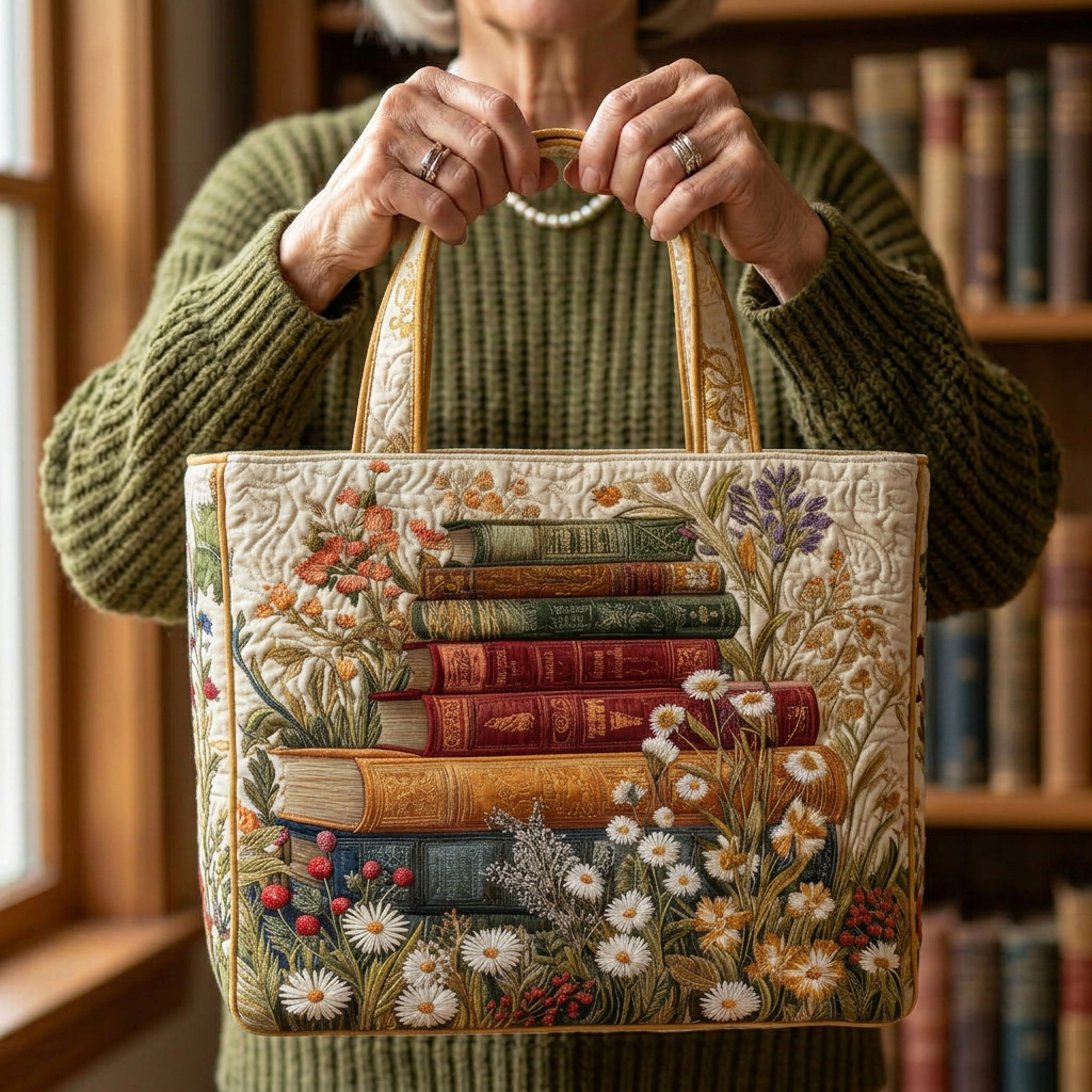 Sac fait main avec motif floral