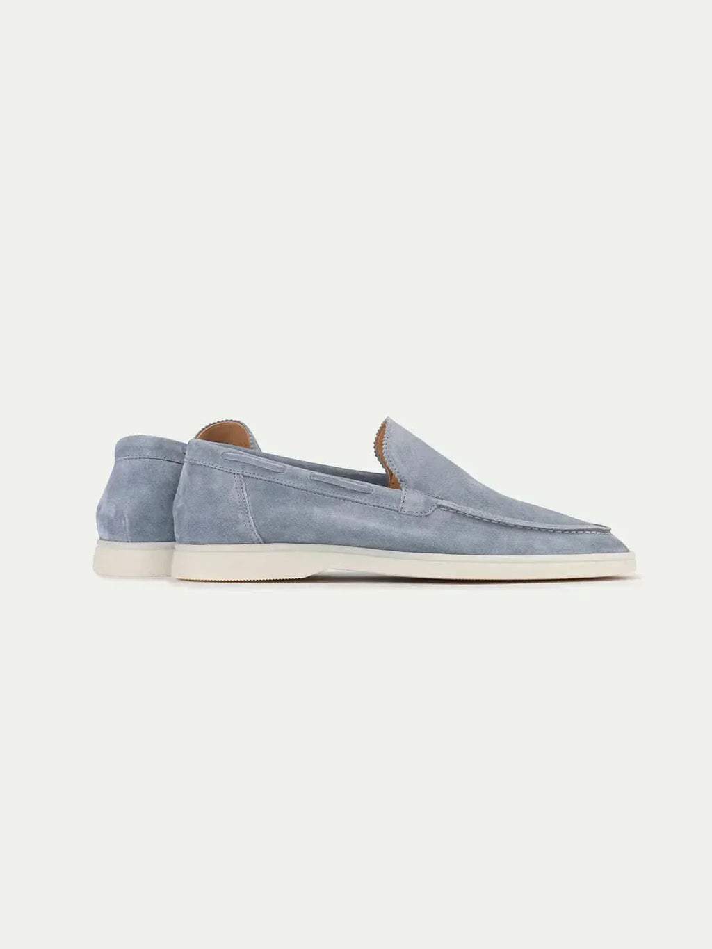 Mocassin en daim classique Bleu bébé
