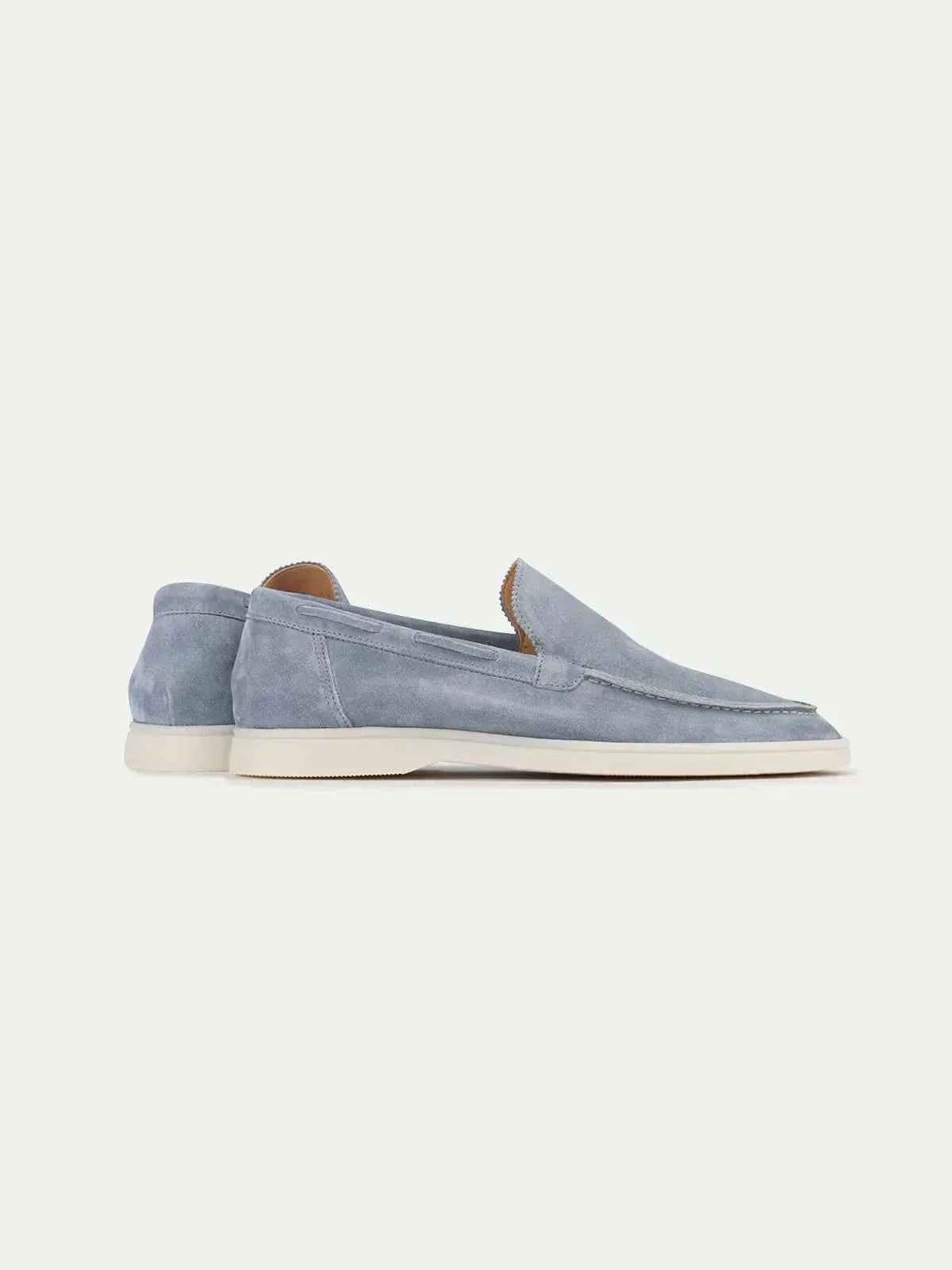 Mocassin en daim classique Bleu bébé