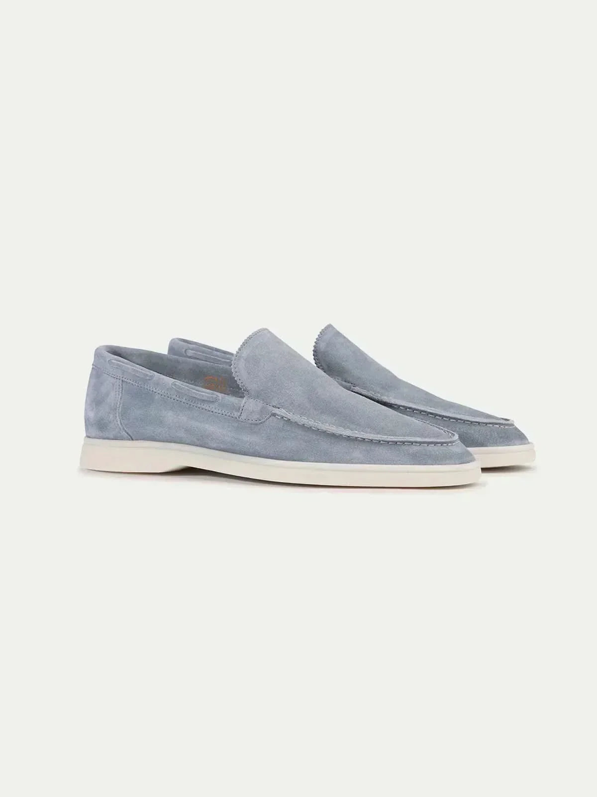 Mocassin en daim classique Bleu bébé