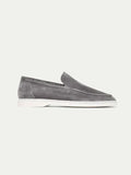 Mocassin en daim classique gris