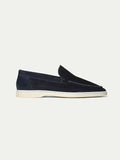 Mocassin Classique en Suède Bleu Marine