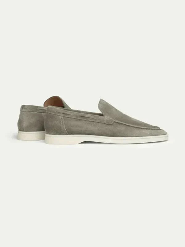 Mocassin en Suède Classique Vert Olive