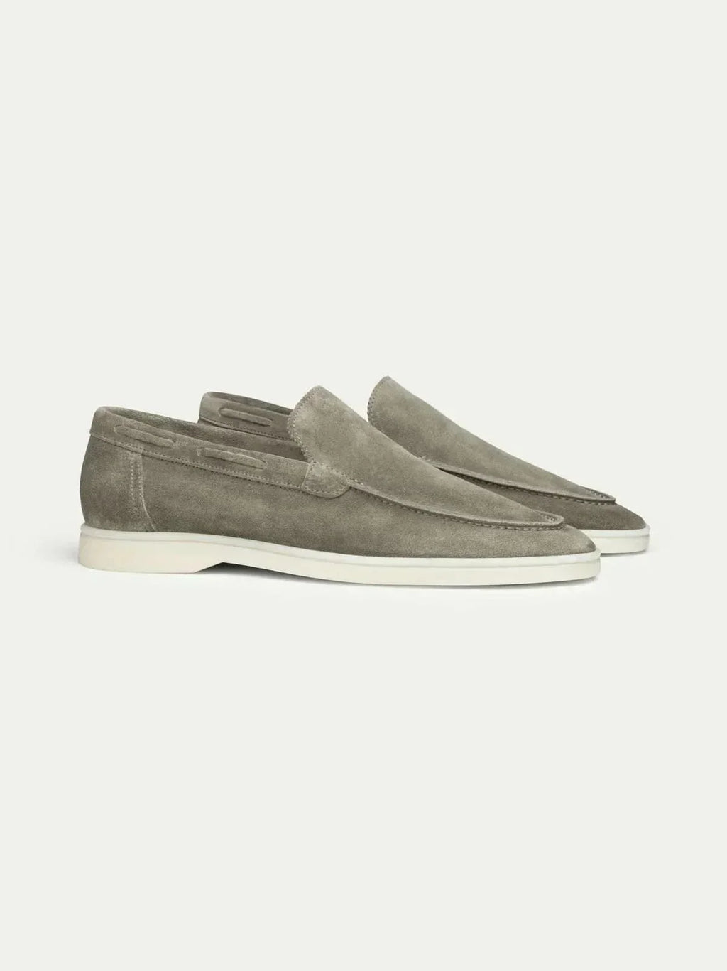 Mocassin en Suède Classique Vert Olive