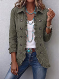 Faustine | Veste utilitaire brodée fleurie bohème